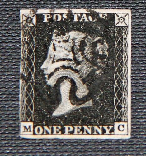 1840 penny black - gb,