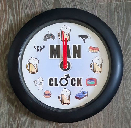 Man oclock novelty - man, wall