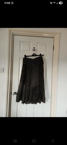 Mixed media midi skirt and - mixed-media,