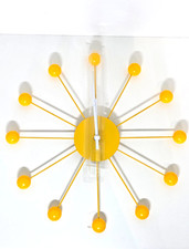 Karlsson Funky Spider Wall Clock 40cm - Bright Yellow