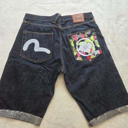 Evisu jean shorts - jean, 36