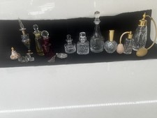 Perfume Bottles, Antique And Vintage Large Selection 14 Pieces Various Good Con