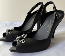 Vivienne Westwood Anglomania  Melissa Black Lady Dragon Shoes Vgc Sz Eu 38