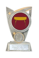 Pommel Horse Gymnastics Award (TR7) 125mm Resin Trophy Engraved Free