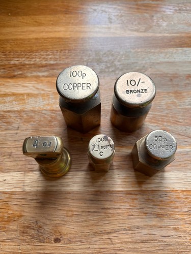 Bank coin weights antique - coin,