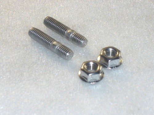Stainless steel exhaust - 2x, m8