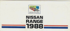Nissan Range 1988 UK Market