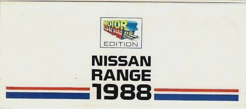 Nissan range 1988 - range, market