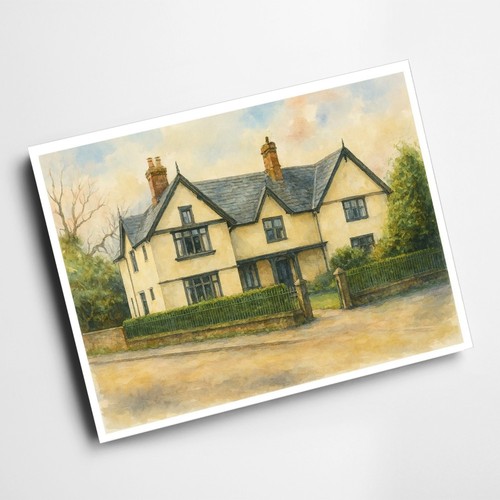 Print the manor house - print,
