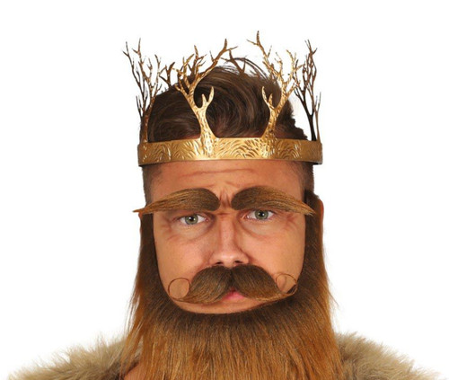 Metal crown medieval viking - metal,
