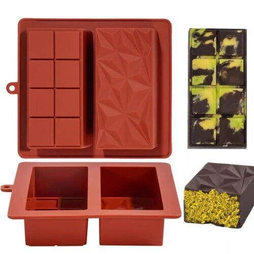 Silicone deep chocolate bar - silicone,
