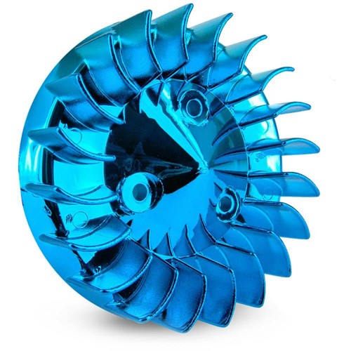 Anodized blue minarelli fan - blue,