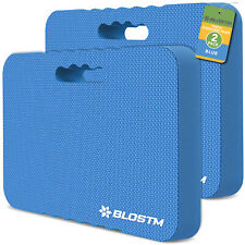 BLOSTM Thick Kneeling Pad Gardening Mat Foam Water Resistant Cushion Blue 2 Pack