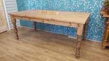6ft X 3ft Handmade Stain Wood Country Style Farmhouse Dining Table