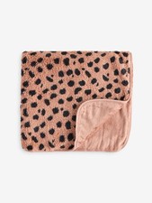 Leopard Print Fleece Baby Blanket Next