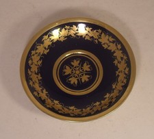 Meissen Cobalt Blue Gilded Footed Saucer