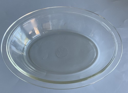 Pyrex clear glass oval pie - clear,