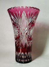 Vintage Bohemian Cranberry Red
