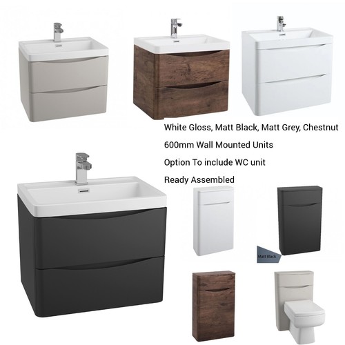 600mm bathroom vanity - 600mm, unit