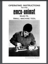 Emco Unimat SL Lathe service parts owner manual 61 pages Jewelry Watchmaker's