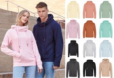 JH021 Cross Neck Hoodie | AWDis Heavyweight Hooded Sweatshirt Hoody Plain Hoody