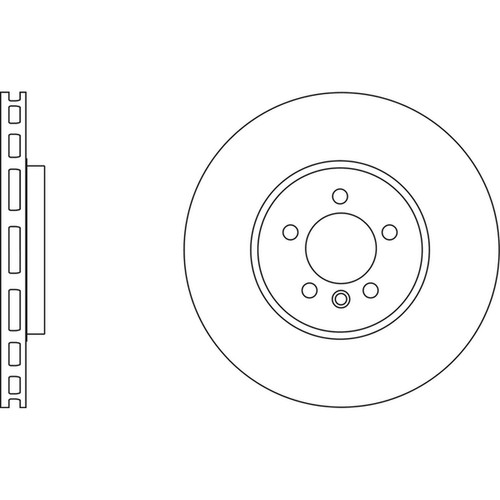 Brake discs vented - 2x,