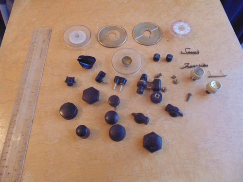Vintage radio knobs dials - vintage, knobs,