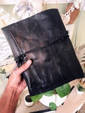 Vintage Custom Rare Old A5 Filofax Distressed Brown Leather Organiser Diary