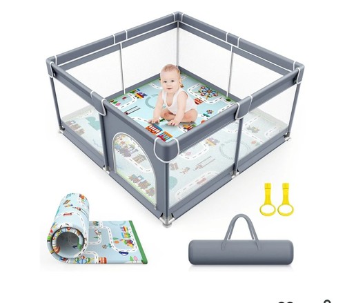 Playpen with mat 127cm - playpen, x