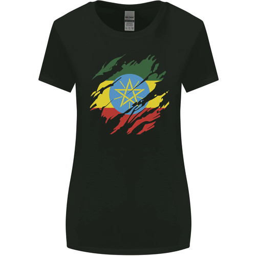 Torn ethiopia flag - torn,
