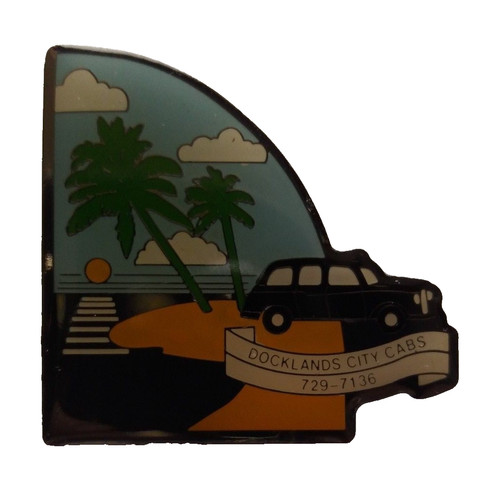 Docklands city taxi cabs rare - taxi,