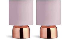 Pair Of Touch Table Lamps Rose