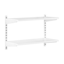 White Wooden Twin Slot