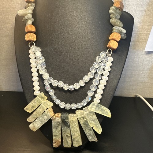 Art wear necklace wooden - necklace,