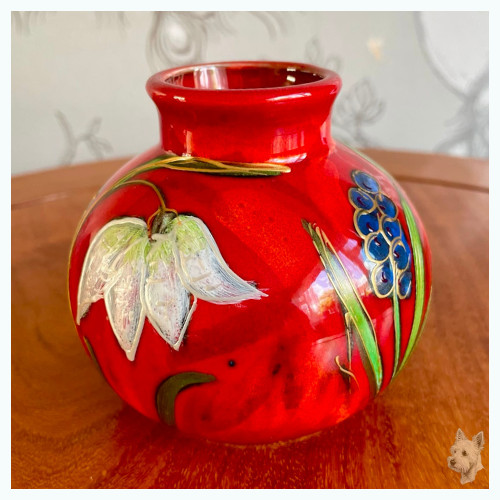 Anita harris marrakesh vase - anita, 4"