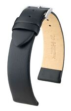 Hirsch Toronto 20 mm black watch strap, length L