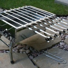 Skewers bbq grill - bbq, flat