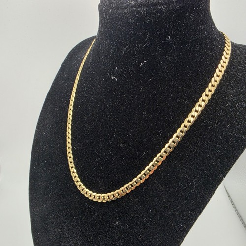Solid 9ct gold curb chain - 9ct,
