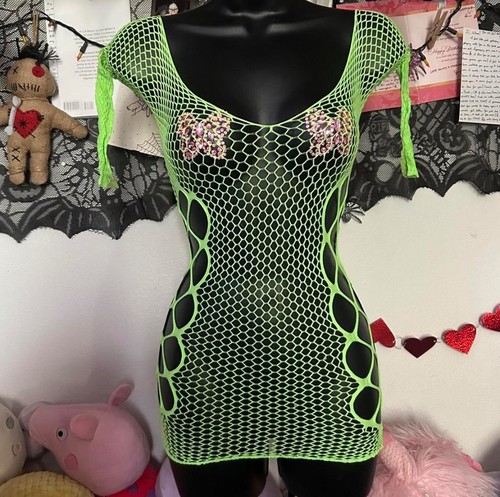 Women fishnet bodycon mesh - women’s,