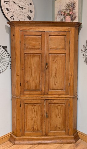 Antique pitch pine cupboard - pitch,
