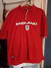 England Admiral Retro Football Polo Shirt Mens Size L Colour Red 2000s