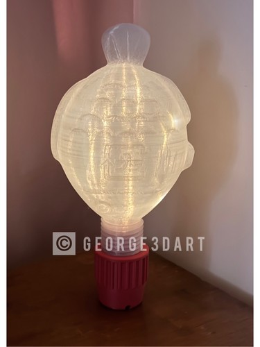 Soy fish sauce table lamp - table, 3d