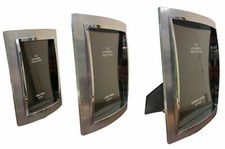 Rectangle Silver Photo Frame Freestanding Available in 3 Sizes - 4x6 5x7 8x10