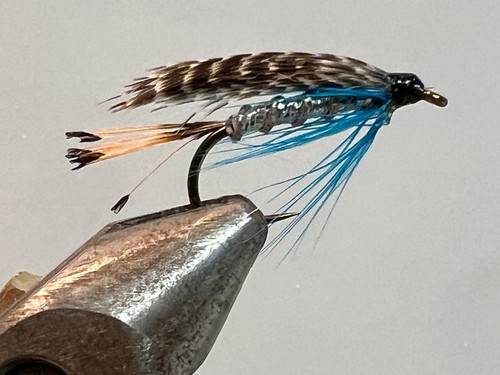Trout wet flies teal blue - blue, and