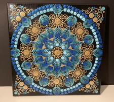 12” x 12” Blue and Gold