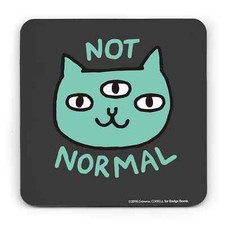 Gemma Correll - Not Normal Cat Coaster Great Gift Home 4" x 4"