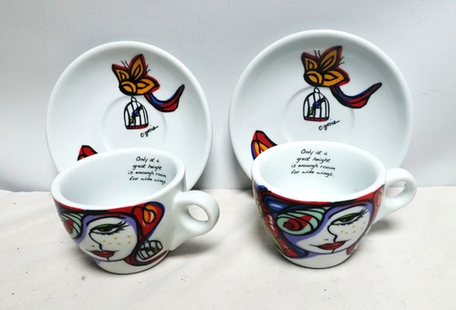 Coffee cups saucers - 2,
