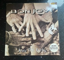 Bon Jovi Keep The Faith EUR 1992 Vinyl Record Album LP VG/VG+ First Pressing