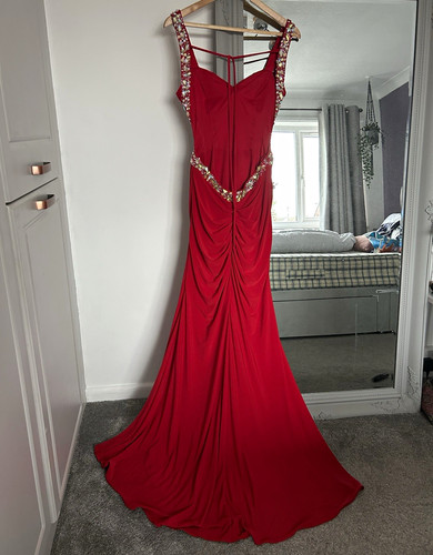 Illusion prom red sweetheart - red,