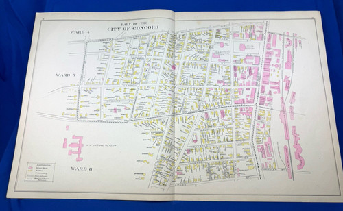 1892 concord map state - nh,